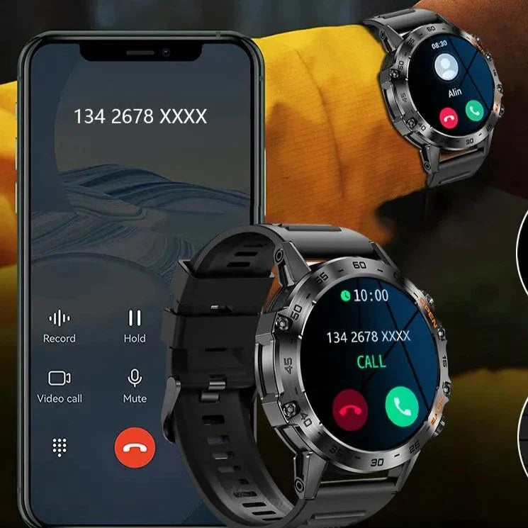 Smartwatch Inteligente em Aço à Prova D 'Água