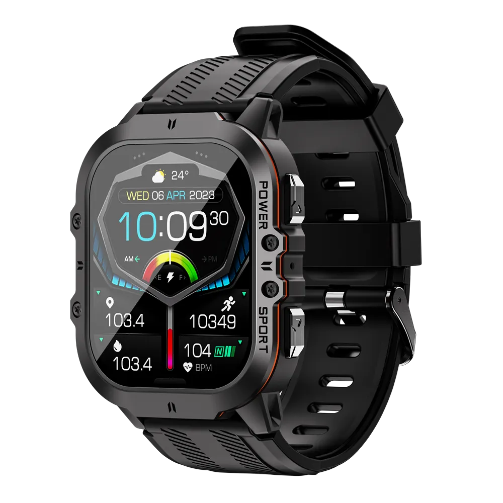 Smartwatch inteligente Militar Impermeável com Bluetooth