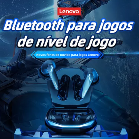 Lenovo Gamer Pro Sem Fio Bluetooth 5.3